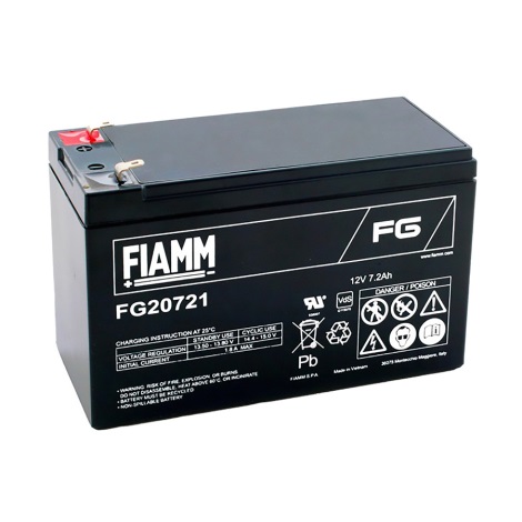 Fiamm FG20721 - Svinčeni akumulator 12V/7,2Ah/faston 4,7mm