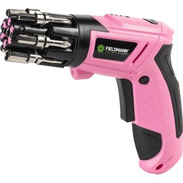 Fieldmann - AKU izvijač 3,6V 1300 mAh rožnat