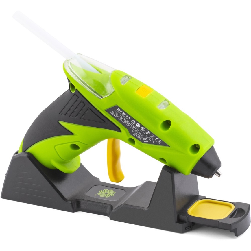 Fieldmann - Akumulatorska lepilna pištola 4V 1500 mAh zelena