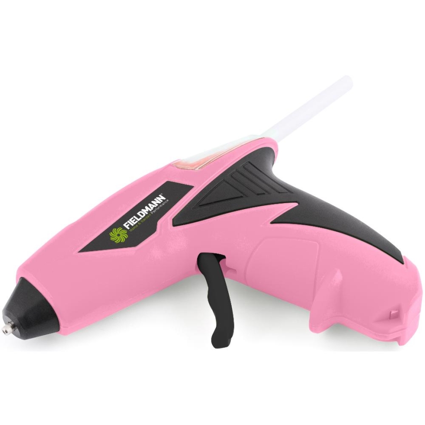 Fieldmann - Akumulatorska pištola za vroče lepilo 4V 1500 mAh roza