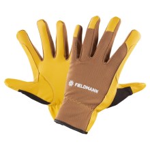 Fieldmann - Delovne rokavice rumeno/rjave