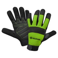 Fieldmann - Delovne rokavice XL črna/zelena