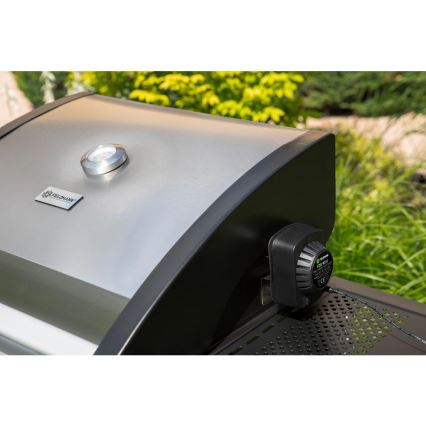 Fieldmann - Plinski žar s 3 gorilniki, mat krom