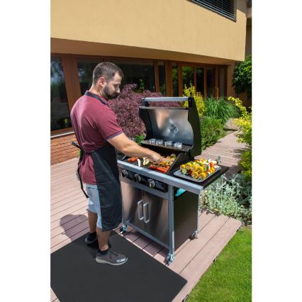 Fieldmann - Plinski žar s 3 gorilniki, mat krom