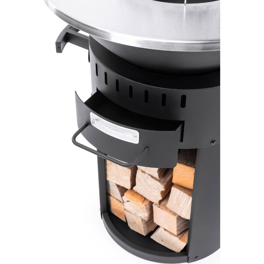 Fieldmann - Prenosni žar 3 v 1, iz nerjavečega jekla/črne barve