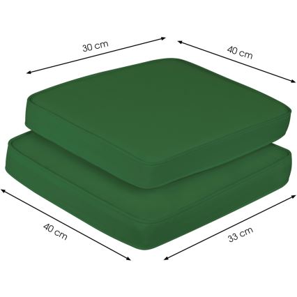 Fieldmann - Set vzglavnikov za balkonski set zelena