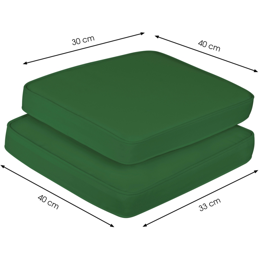 Fieldmann - Set vzglavnikov za balkonski set zelena
