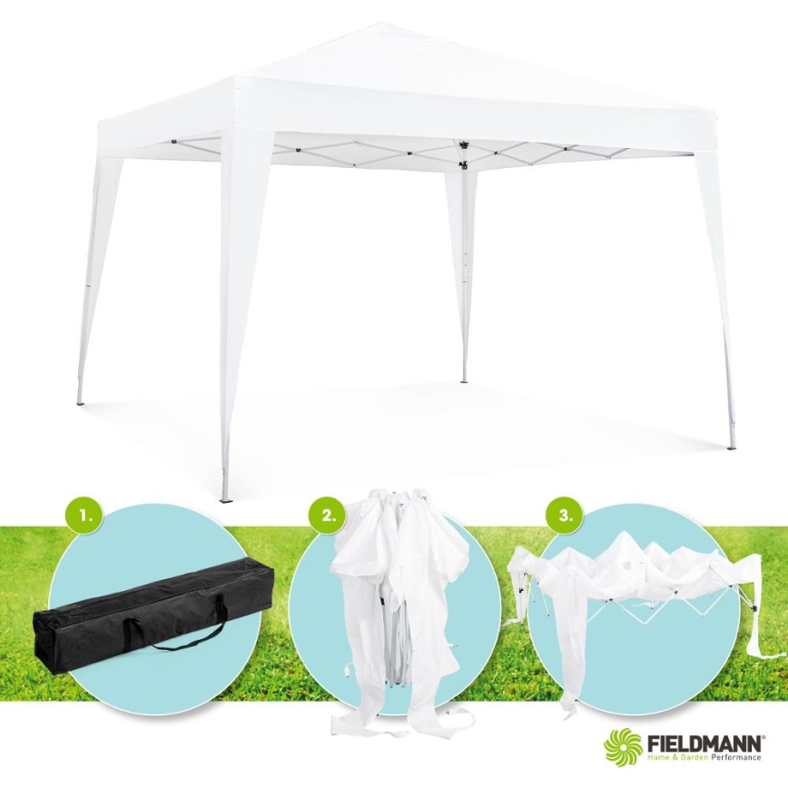Fieldmann - Vrtna gazebo 3x3 m bela