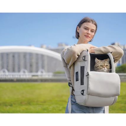 Fikago - Potovalna torba za pse in mačke TRUFFLE Grey