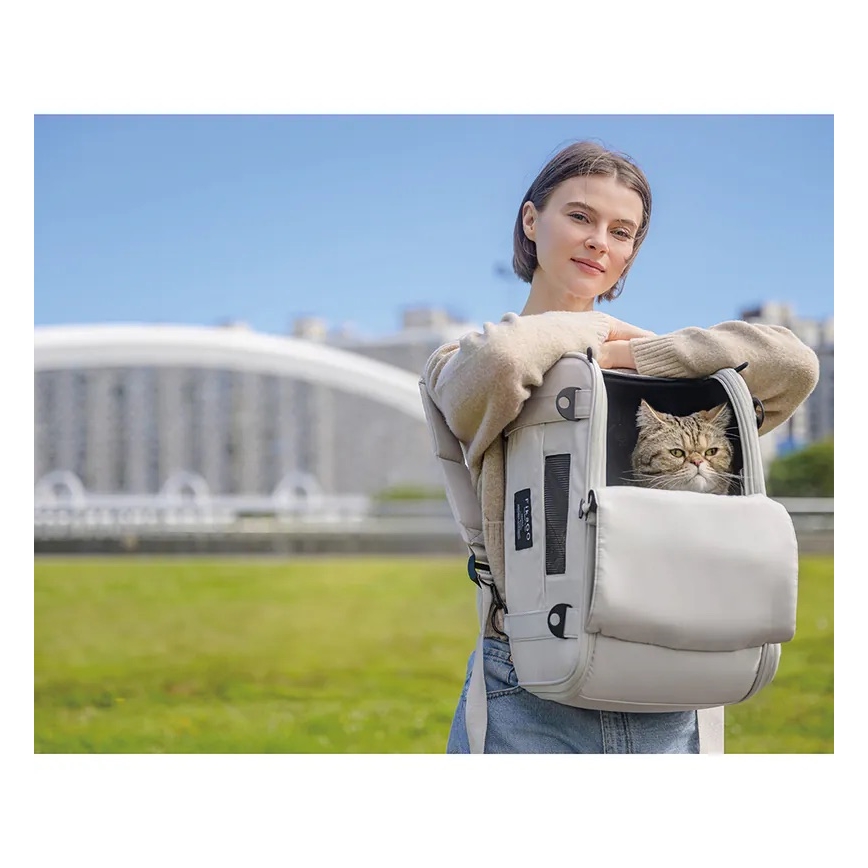 Fikago - Potovalna torba za pse in mačke TRUFFLE Grey