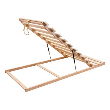Fiksno letveno posteljno dno z nagibom od nog HOVDEN 200x90 cm