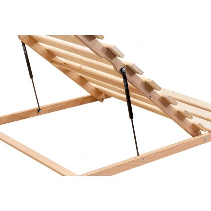 Fiksno letveno posteljno dno z nagibom od nog HOVDEN 200x90 cm