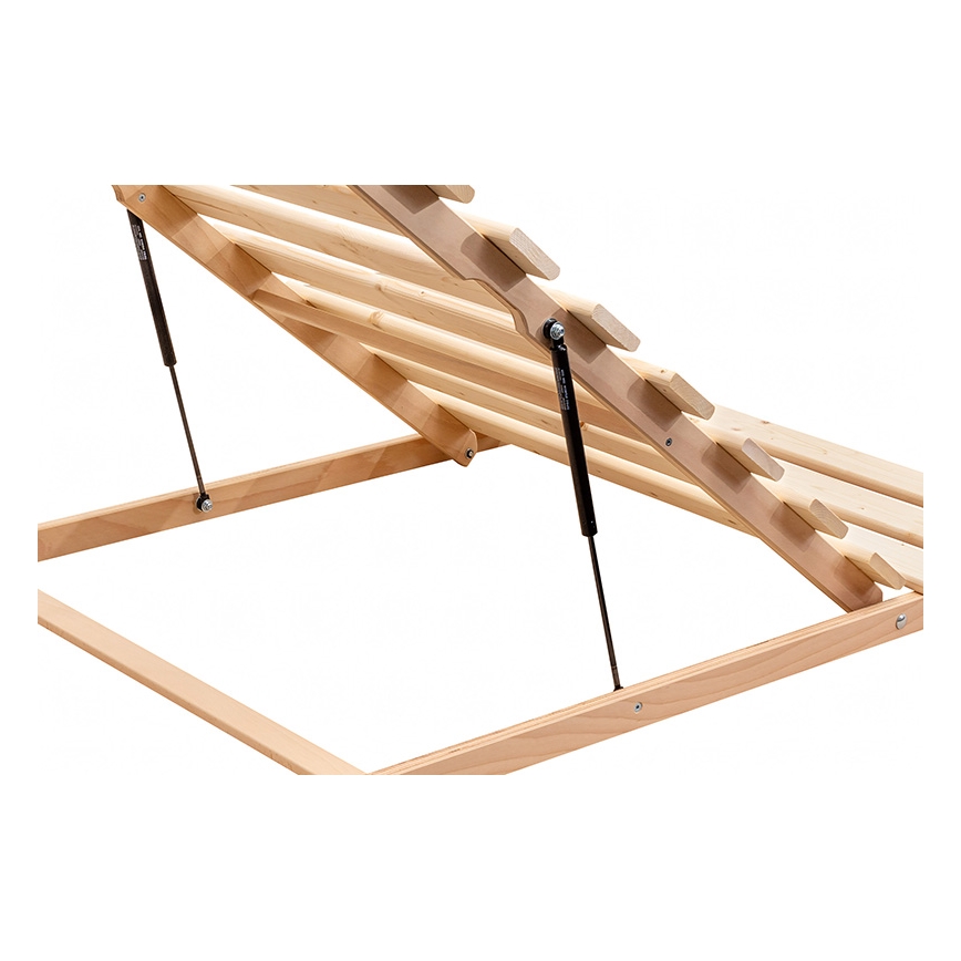 Fiksno letveno posteljno dno z nagibom od nog HOVDEN 200x90 cm