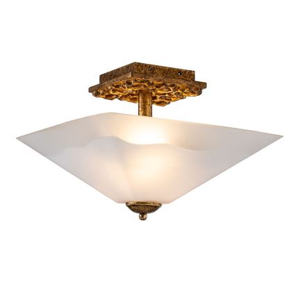 Flambeau STAR-F-S-DG - Stropna svetilka STAR 2xE27/40W/230V medena