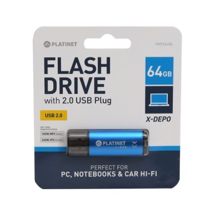 Flash Drive USB 64GB modra