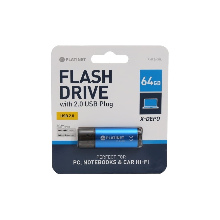 Flash Drive USB 64GB modra