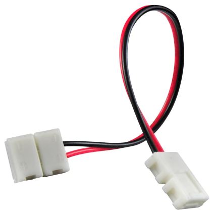 Fleksibilen bifacialni kotni konektor za 2-polne LED trakove 8 mm