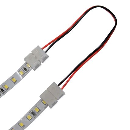 Fleksibilen bifacialni kotni konektor za 2-polne LED trakove 8 mm