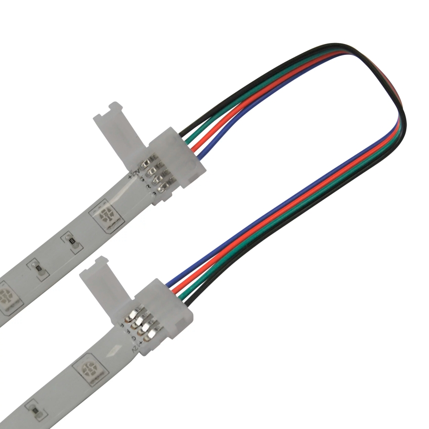 Fleksibilna bifacialni connector za RGB LED trakovi 4pin 10 mm