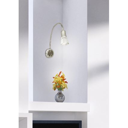 Fleksibilna mala svetilka ARENA 1xE14/40W/230V mat krom
