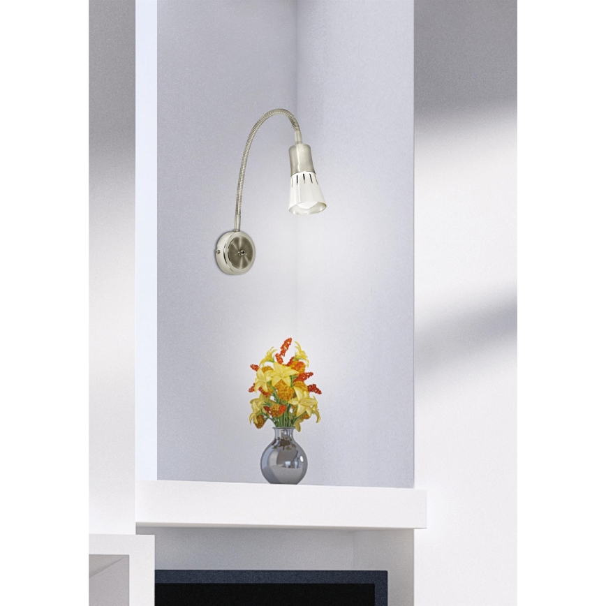 Fleksibilna mala svetilka ARENA 1xE14/40W/230V mat krom