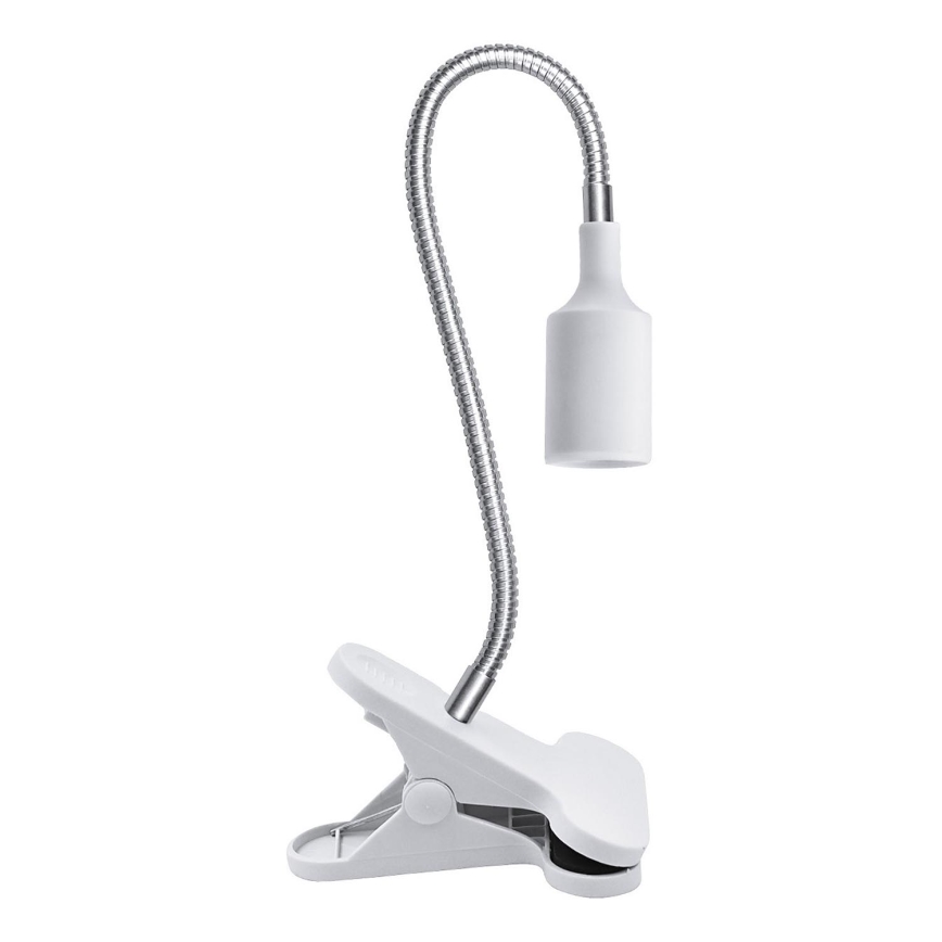 Fleksibilna namizna svetilka s sponko CLIP 1xE27/30W/230V bela