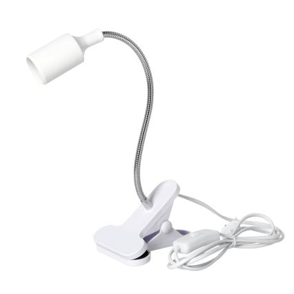 Fleksibilna namizna svetilka s sponko CLIP 1xE27/30W/230V bela