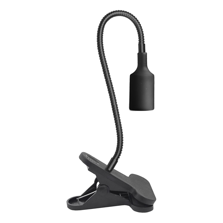 Fleksibilna namizna svetilka s sponko CLIP 1xE27/30W/230V črna