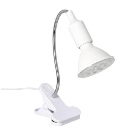Fleksibilna namizna svetilka s sponko za gojenje rastlin PLANTY 1xE27/30W/230V bela