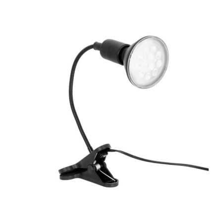 Fleksibilna namizna svetilka s sponko za gojenje rastlin PLANTY 1xE27/30W/230V črna