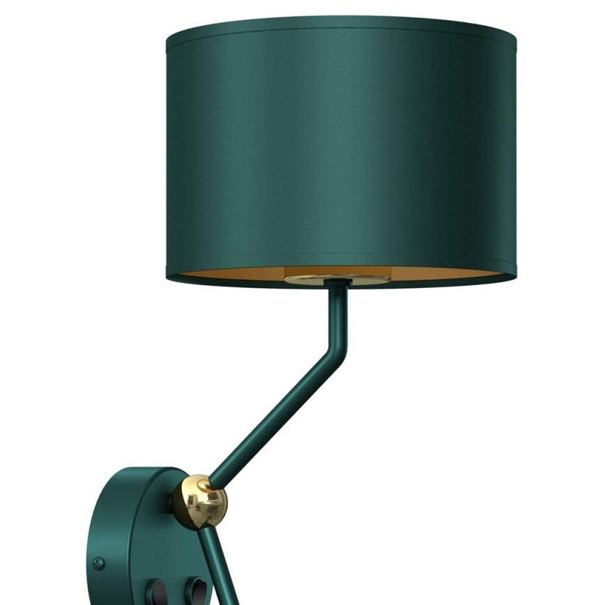 Fleksibilna svetilka VERDE 1xE27/60W/230V + 1xGU10-MR11/7W zelena