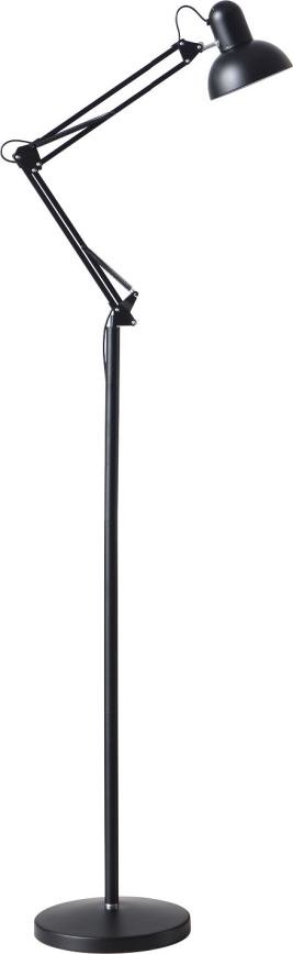 Fleksibilna talna svetilka AURIQ 1xE27/60W/230V 184 cm črna
