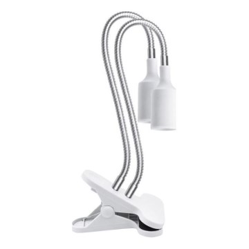 Fleksibilni namizna svetilka s sponko za gojenje rastlin PLANTY 2xE27/30W/230V bela
