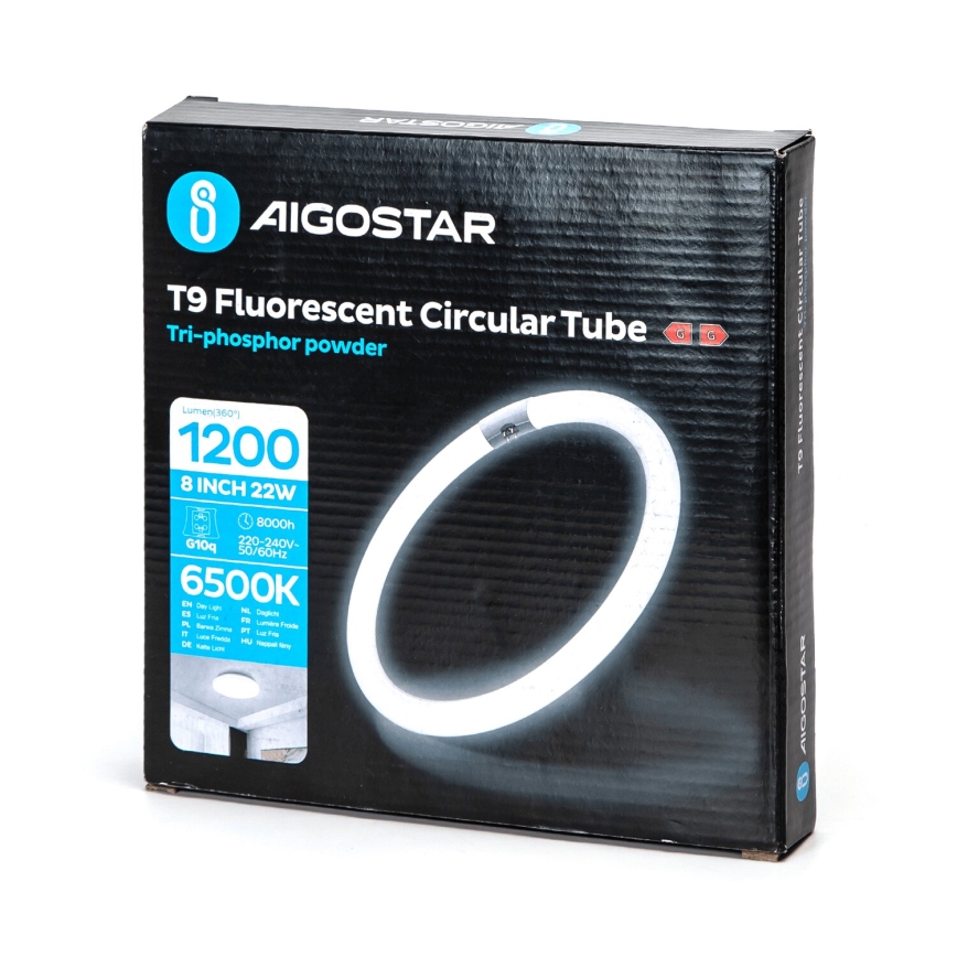 Fluorescenčna cev T9 G10Q/22W/230V 6500K - Aigostar