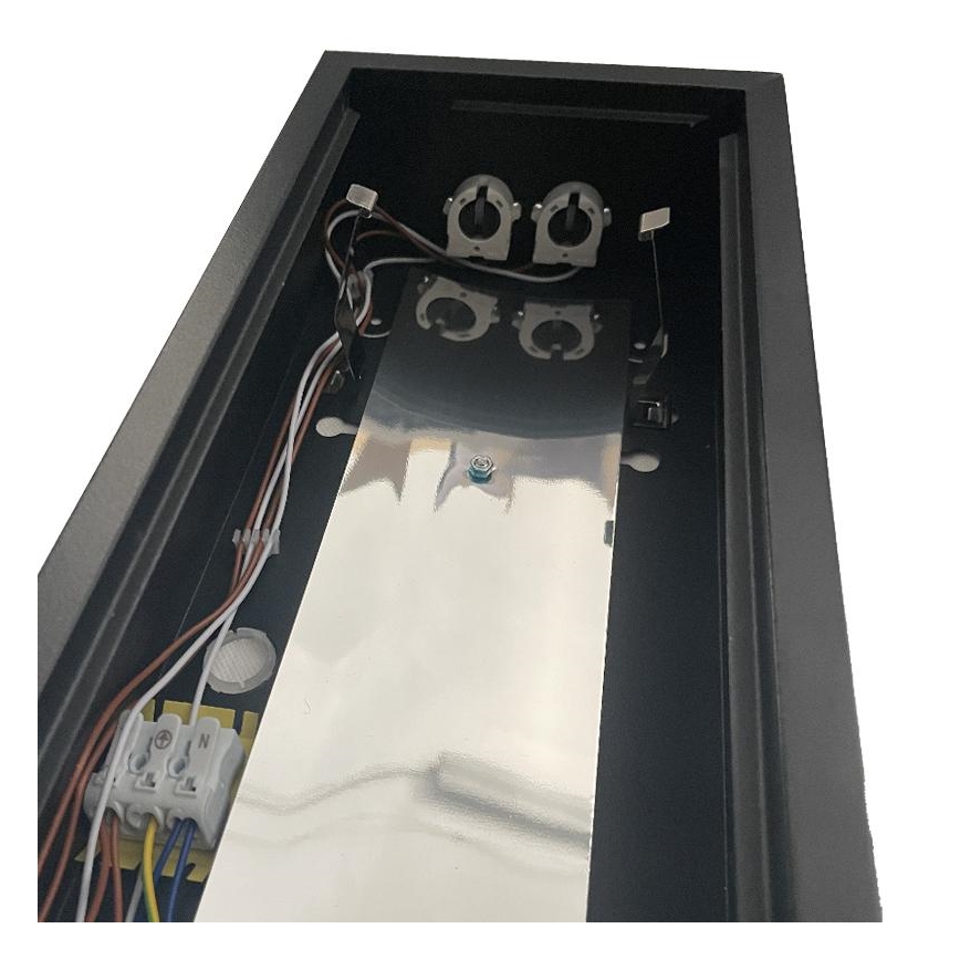 Fluorescenčna svetilka T8 2xG13/18W/230V 120 cm črna