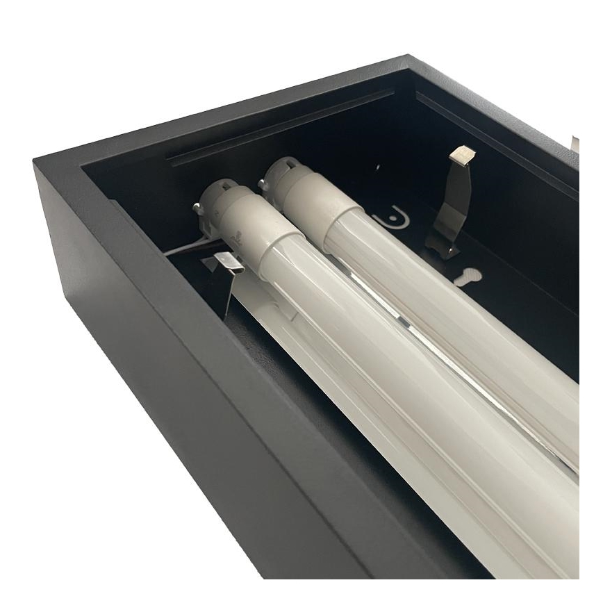 Fluorescenčna svetilka T8 2xG13/18W/230V 120 cm črna