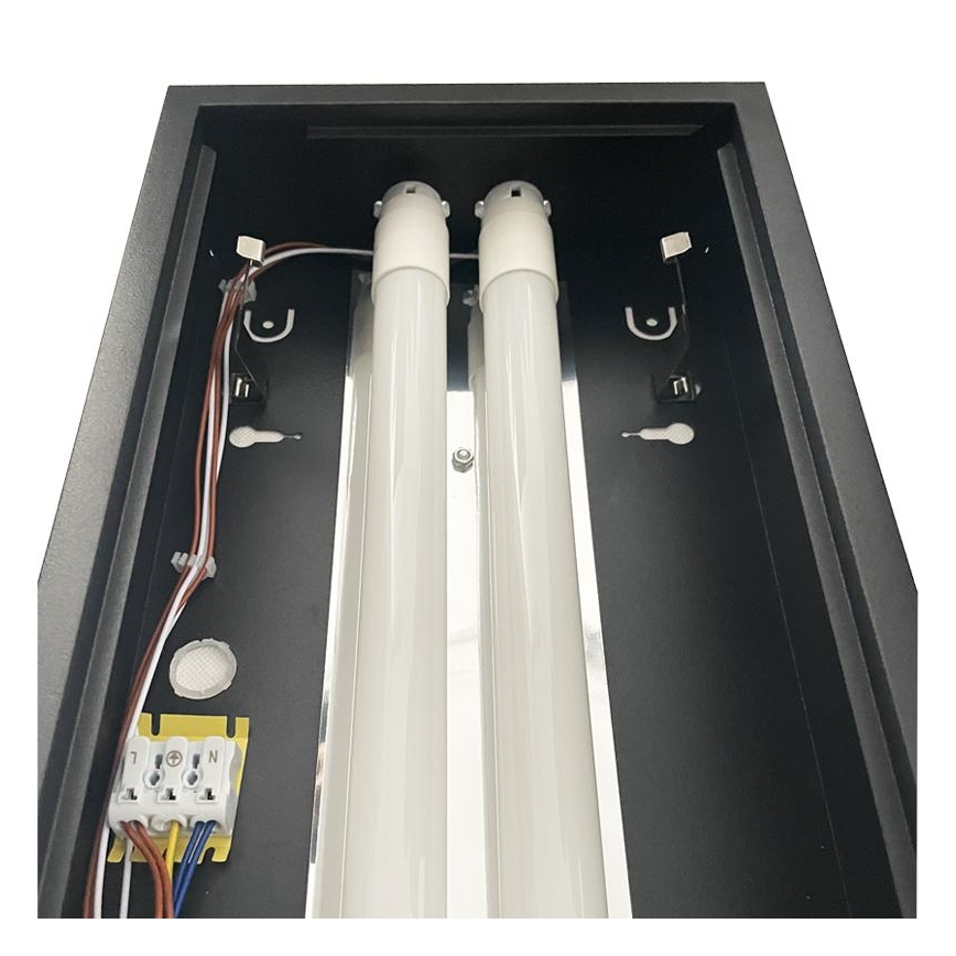 Fluorescenčna svetilka T8 2xG13/18W/230V 120 cm črna
