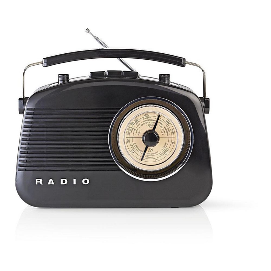 FM Radio 4,5W/230V črna