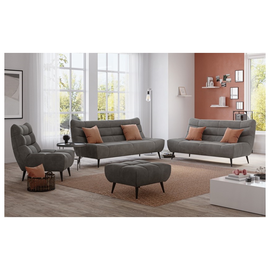 Fotelj ALBA v sivi barvi