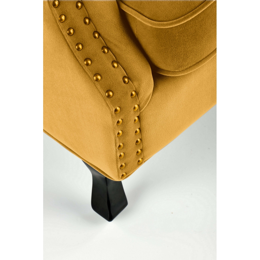 Fotelj CLARUS, rumene barve