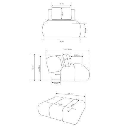 Fotelj FANO kremne barve