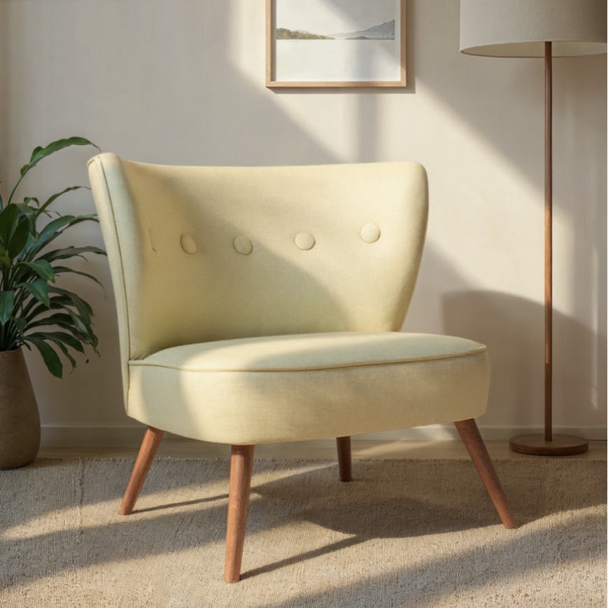 Fotelj JENI kremne barve