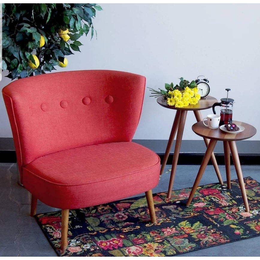Fotelj JENI rdeč
