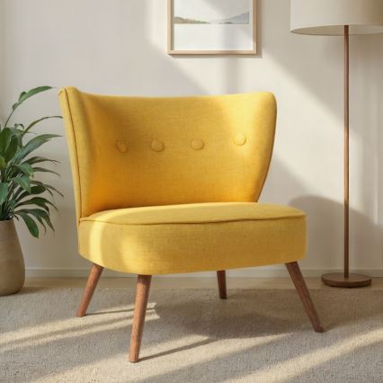 Fotelj JENI rumene barve