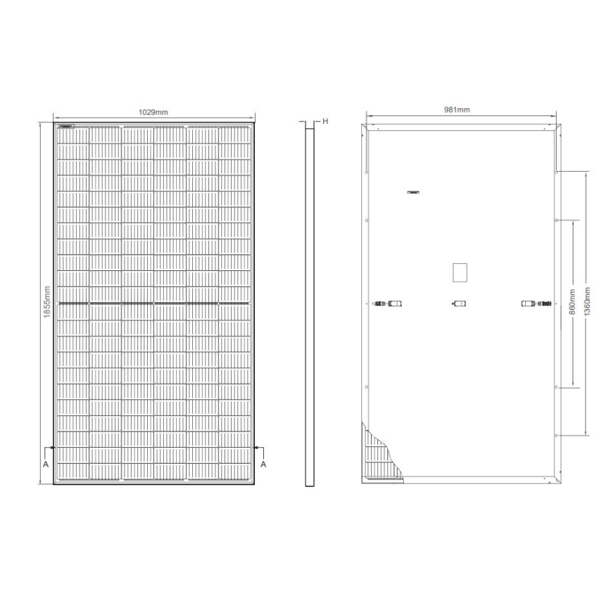 Fotovoltaični solarni panel JINKO 400Wp black frame IP68 Half Cut