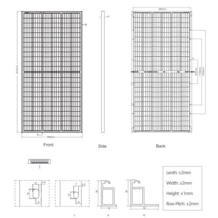 Fotovoltaični solarni panel JINKO 405Wp IP67 bifacial - paleta 27 kom.