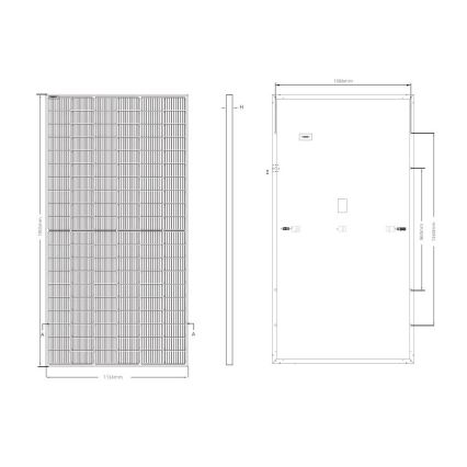 Fotovoltaični solarni panel JINKO 460Wp black frame IP68 Half Cut - paleta 36 kom.
