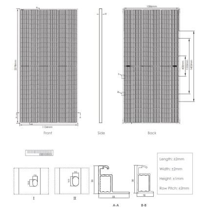Fotovoltaični solarni panel JINKO 530Wp IP68 Half Cut bifacial - paleta 31 kom.