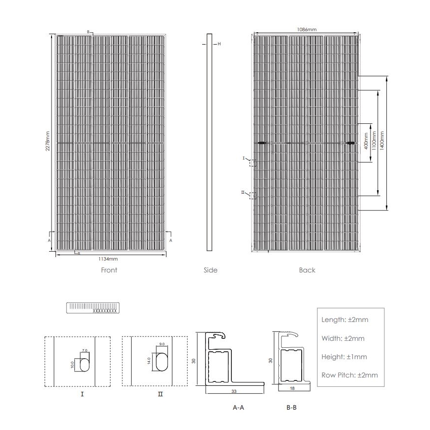 Fotovoltaični solarni panel JINKO 530Wp IP68 Half Cut bifacial - paleta 31 kom.