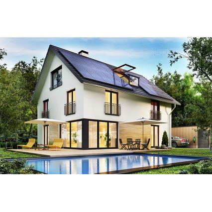 Fotovoltaični solarni panel RISEN 400Wp black frame IP68 Half Cut